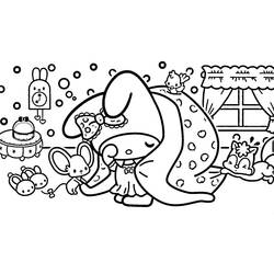 My Melody - Coloriages gratuits à imprimer