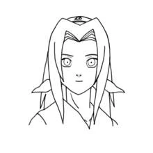 Coloriage Naruto portrait avec bandeau et longs cheveux Coloriage Naruto portrait avec bandeau et longs cheveux