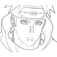 Coloriage Yahiko portrait avec bandeau et piercings Coloriage Yahiko portrait avec bandeau et piercings