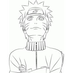 Coloriage Naruto au regard intense Coloriage Naruto au regard intense