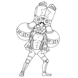 Coloriage Franky en pleine pose