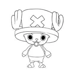 Coloriage Chopper avec son grand chapeau