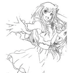 Illustration au trait Oshi no Ko (Animé et Manga) #217537 prête à colorier
