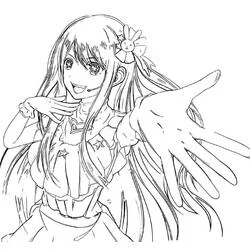Illustration au trait Oshi no Ko (Animé et Manga) #217541 prête à colorier