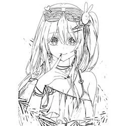 Coloriage gratuit Oshi no Ko (Animé et Manga) #217556 à colorier aux crayons