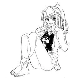 Illustration au trait Oshi no Ko (Animé et Manga) #217561 prête à colorier