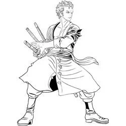 Roronoa Zoro - Coloriages gratuits à imprimer