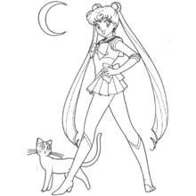 Sailor Moon - Coloriages gratuits à imprimer