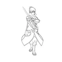 Sasuke - Coloriages gratuits à imprimer