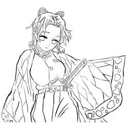 Coloriage Shinobu Kocho (Animé et Manga) #219314 à imprimer et colorier