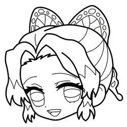 Page de coloriage Shinobu Kocho (Animé et Manga) #219328, gratuite à imprimer