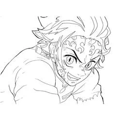 Tanjiro - Coloriages gratuits à imprimer