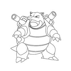 Coloriage Tortank debout avec ses canons levés