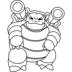 Coloriage Tortank prêt à combattre