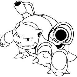 Coloriage Tortank prêt au combat