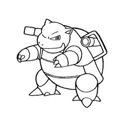 Coloriage Tortank prêt à combattre