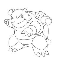 Coloriage Tortank debout griffes prêtes