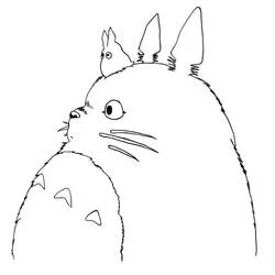 Totoro - Coloriages gratuits à imprimer