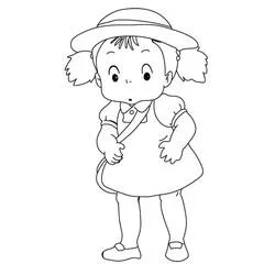 Coloriage Mei Kusakabe debout avec un air surpris Coloriage Mei Kusakabe debout avec un air surpris