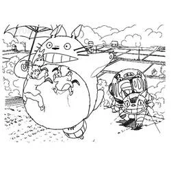 Coloriage Totoro #180145 à imprimer et colorier Coloriage Totoro #180145 à imprimer et colorier