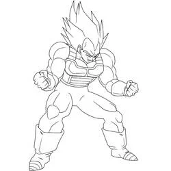 Coloriage Vegeta #182909 à imprimer et colorier