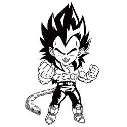 Vegeta - Coloriages gratuits à imprimer