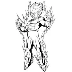 Coloriage Vegeta #182912 à imprimer et colorier