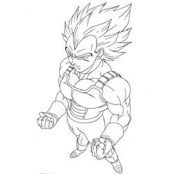 Coloriage Vegeta #182914 à imprimer et colorier