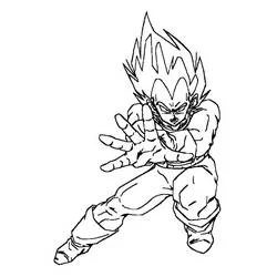 Coloriage Vegeta #182915 à imprimer et colorier