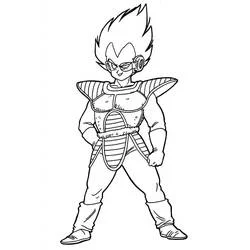 Coloriage Vegeta #182916 à imprimer et colorier