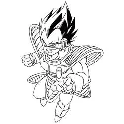 Coloriage Vegeta #182917 à imprimer et colorier