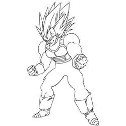Coloriage Vegeta #182918 à imprimer et colorier