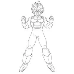 Coloriage Vegeta #182921 à imprimer et colorier