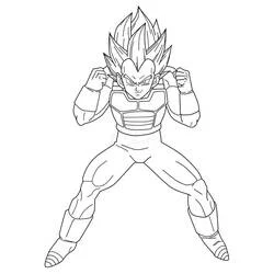 Coloriage Vegeta #182922 à imprimer et colorier