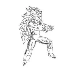Coloriage Vegeta #182925 à imprimer et colorier