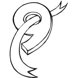 Coloriage Chiffre 9 avec queue décorée