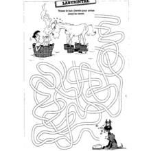 Coloriage Labyrinthe pour rejoindre le savon