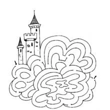Coloriage Labyrinthe du château fort