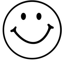 Coloriage Emoji visage souriant