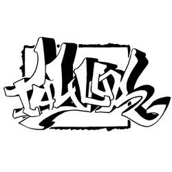 Coloriage Graffiti lettres stylisées en tag Coloriage Graffiti lettres stylisées en tag