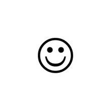 Coloriage Smiley souriant simple