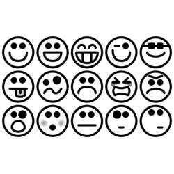 Smiley - Coloriages gratuits à imprimer