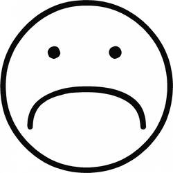 Coloriage Smiley triste