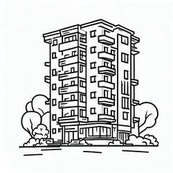 Appartement - Coloriages gratuits à imprimer