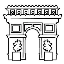 Coloriage Arc de Triomphe #179184 à imprimer et colorier