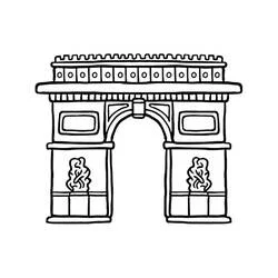 Coloriage Arc de Triomphe #179185 à imprimer et colorier