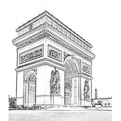 Coloriage Arc de Triomphe #179187 à imprimer et colorier