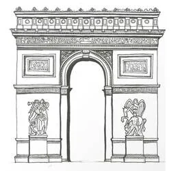 Coloriage Arc de Triomphe #179189 à imprimer et colorier