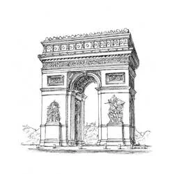 Coloriage Arc de Triomphe #179195 à imprimer et colorier