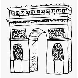 Coloriage Arc de Triomphe #179196 à imprimer et colorier